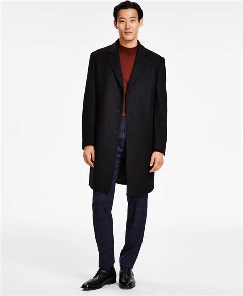 michael kors mens classic fit luxury wool cashmere blend overcoats|Michael Kors Long coats and winter coats for Men .